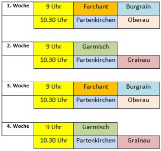 Gottesdienstrhythmus ab Januar 2025