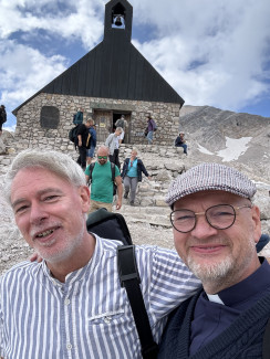 Diakon Ralf J.Tikwe & Pfr. Martin Dubberke auf der Zugspitze